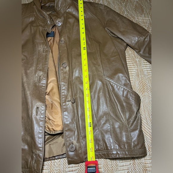 Pelle New York Milano Men's Vintage Genuine Brown Leather Jacket,Size M - Picture 11 of 13